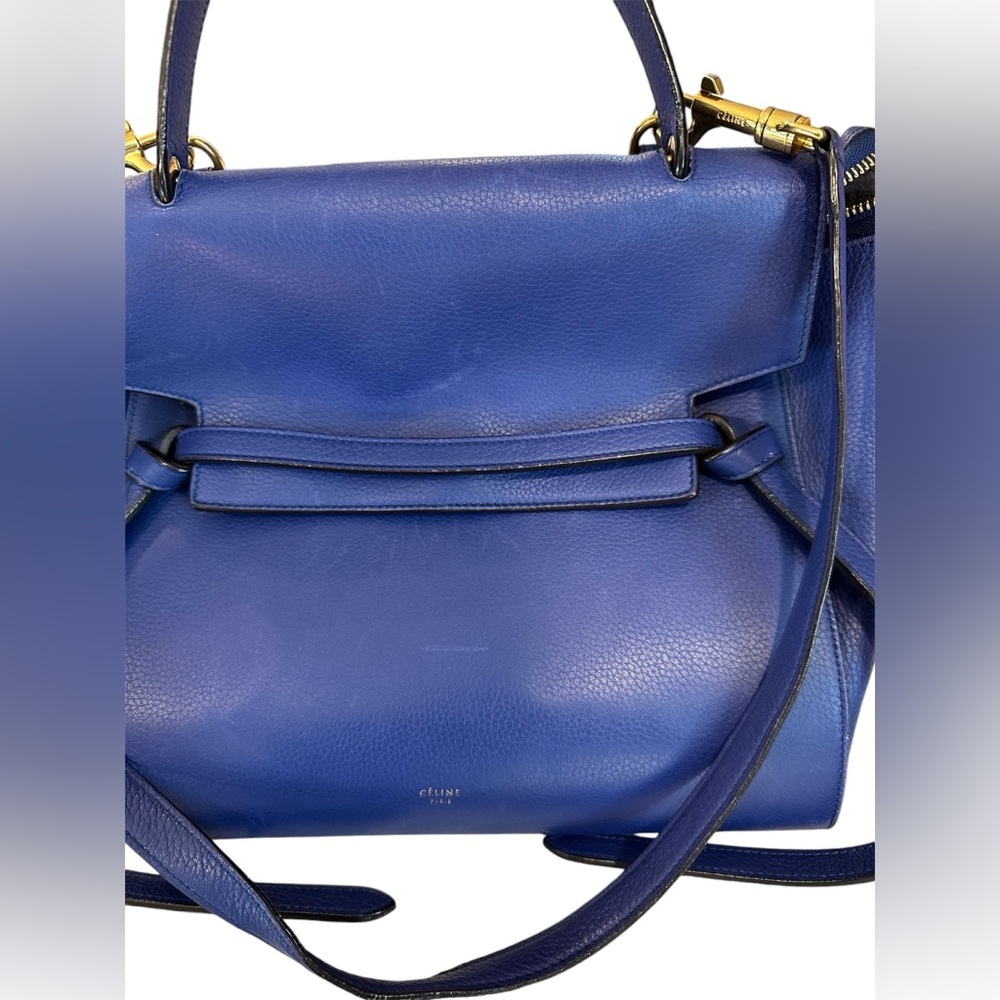 Celine Grained Calfskin Mini Belt Bag Cobalt - Picture 8 of 9